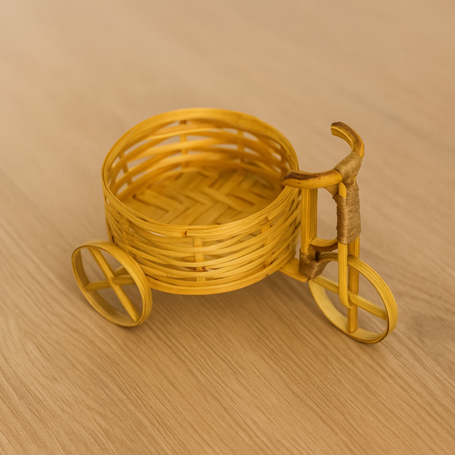 Bamboo Cycle Basket