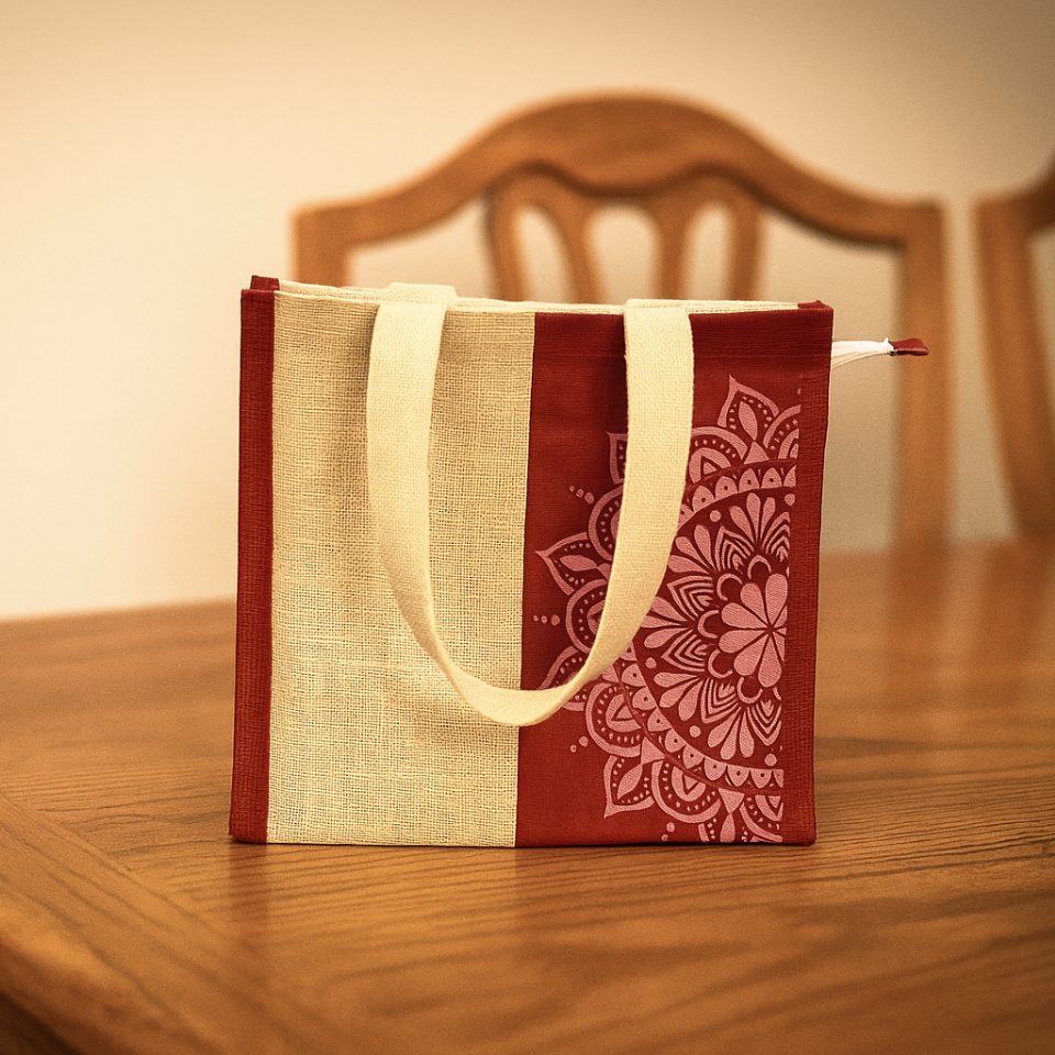 Aipan Art Jute Bag