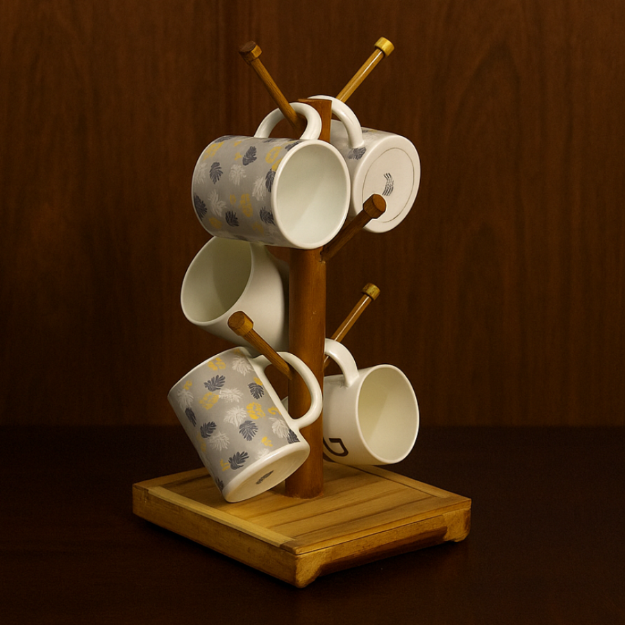 Bamboo Cup Caddy